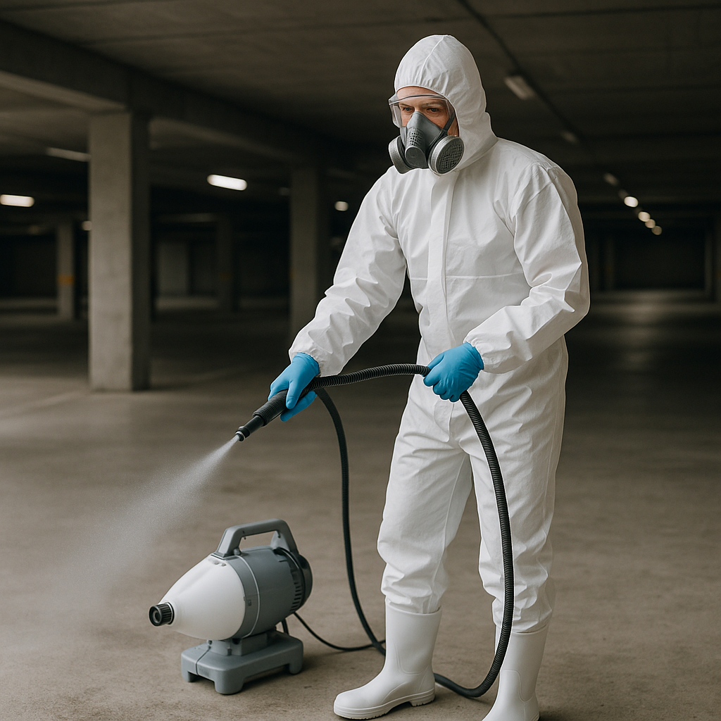 Désinfection des surfaces contaminées